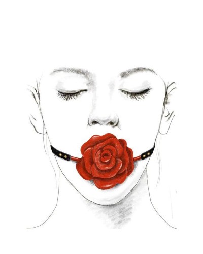 Розкішний кляп у вигляді троянди Zalo - Rose Ball Gag, подвійне використання