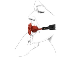 Розкішний кляп у вигляді троянди Zalo - Rose Ball Gag, подвійне використання