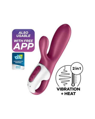 Смарт вібратор кролик із підігрівом Satisfyer Hot Bunny