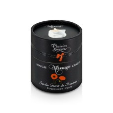 Масажна свічка Plaisirs Secrets Poppy (80 мл) подарункова упаковка, керамічний посуд