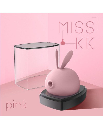 Вакуумный клиторальный стимулятор с вибрацией KisToy Miss KK Pink