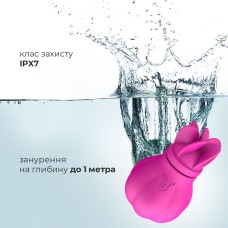 Вібратор Adrien Lastic Caress з насадками для стимуляції ерогенних зон, які обертаються.