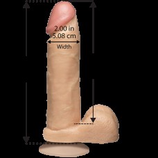 Фалоімітатор Doc Johnson The Realistic Cock 8 inch White - PVC, Vack-U-Lock, діаметр 5,1 см