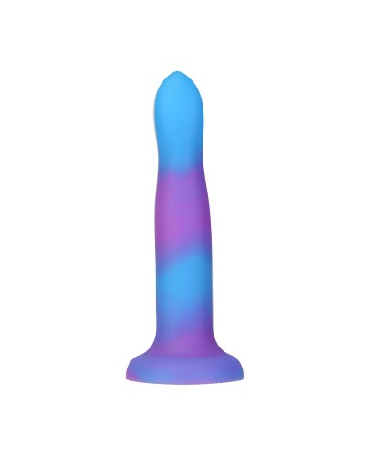 Светящийся в темноте фаллоимитатор ADDICTION Rave 8″ Glow in the Dark Dildo Blue Purple, 20,3 см