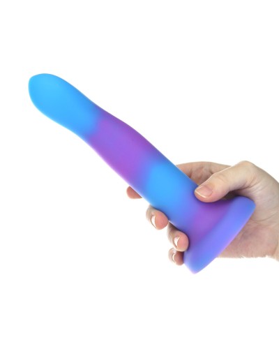 Светящийся в темноте фаллоимитатор ADDICTION Rave 8″ Glow in the Dark Dildo Blue Purple, 20,3 см