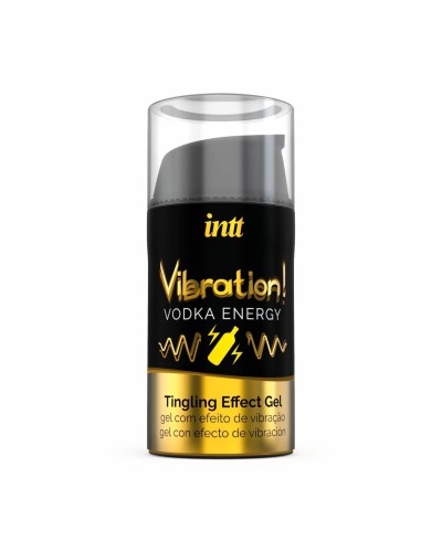 Жидкий вибратор Intt Vibration Vodka (15 мл) EXTRA GREEN, очень вкусный, действует до 30 минут