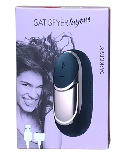 Мощный вибратор Satisfyer Lay-On - Dark Desire, водонепроницаемый,15 режимов работы