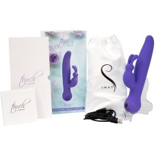 Вібратор-кролик з сенсорним управлінням і ротацією Touch by SWAN - Duo Purple, глибока вібрація