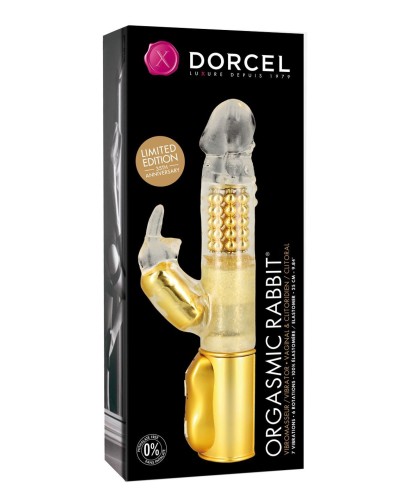 Вибратор-кролик Dorcel Orgasmic Rabbit Gold с жемчужным массажем