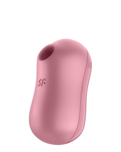 Вакуумний стимулятор із вібрацією Satisfyer Cotton Candy Light Red