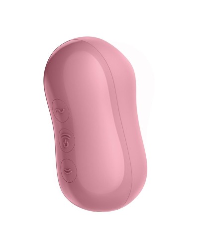 Вакуумний стимулятор із вібрацією Satisfyer Cotton Candy Light Red