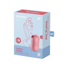 Вакуумний стимулятор із вібрацією Satisfyer Cotton Candy Light Red