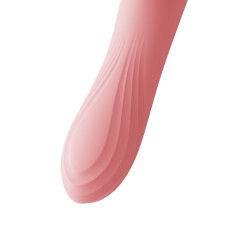 Вібратор з підігрівом та вакуумною стимуляцією клітора Zalo - ROSE Vibrator Strawberry Pink