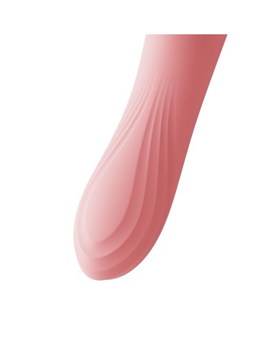 Вібратор з підігрівом та вакуумною стимуляцією клітора Zalo - ROSE Vibrator Strawberry Pink