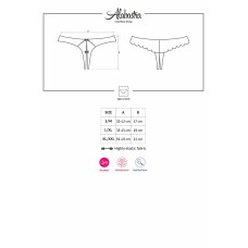 Obsessive Alabastra crotchless thong L/XL