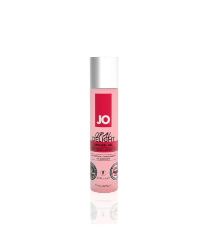 Гель для оральных ласк System JO Oral Delight - Strawberry Sensation (30 мл), эффект холод-тепло