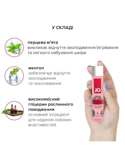 Гель для оральных ласк System JO Oral Delight - Strawberry Sensation (30 мл), эффект холод-тепло