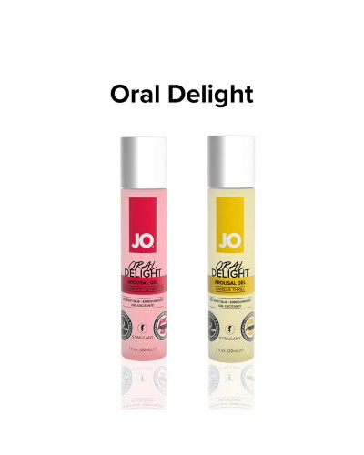 Гель для оральных ласк System JO Oral Delight - Strawberry Sensation (30 мл), эффект холод-тепло