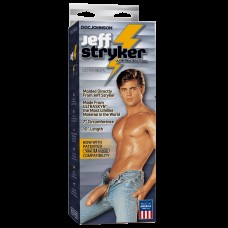 Фалоімітатор Doc Johnson Jeff Stryker White - ULTRASKYN, діаметр 5,4 см, Vac-U-Lock