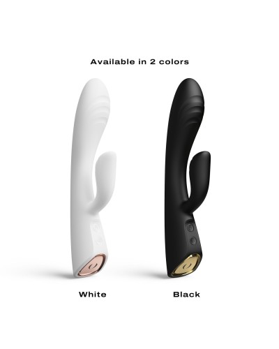 Вибратор-кролик с подогревом Dorcel FLEXI RABBIT WHITE, гибкий ствол