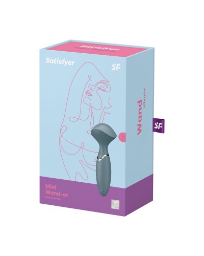 Вібромасажер Satisfyer Mini Wand-er Grey