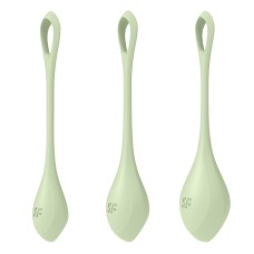 Набор йони бусин Satisfyer Yoni Power 2 Light Green, диаметр 2-2,5-3см, вес 22-44-73гр