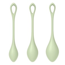 Набір йоні намистин Satisfyer Yoni Power 2 Light Green, диаметр 2-2,5-3см, вес 22-44-73гр