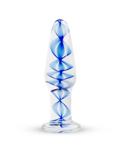 Стеклянная анальная пробка с внутренней спиралью Gildo Glass Buttplug No. 23