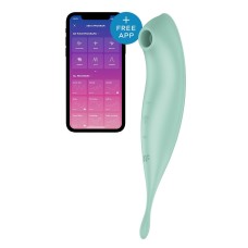 Смарт-вібратор для клітора з вакуумною стимуляцією Satisfyer Twirling Pro+ Mint