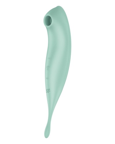 Смарт-вібратор для клітора з вакуумною стимуляцією Satisfyer Twirling Pro+ Mint