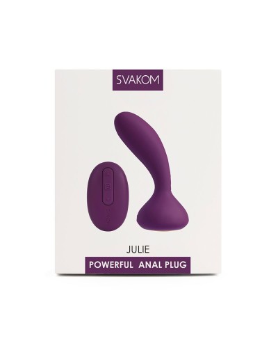 Массажер простаты и вибратор точки G с пультом Svakom Julie Violet