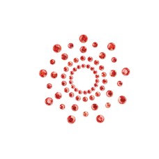 Пестіс з кристалів Bijoux Indiscrets - Mimi Red, прикраса на груди