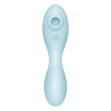 Вакуумний смарт-стимулятор із вібрацією Satisfyer Curvy Trinity 5 (Blue), керування зі смартфона