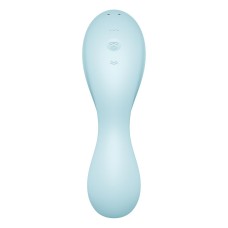 Вакуумний смарт-стимулятор із вібрацією Satisfyer Curvy Trinity 5 (Blue), керування зі смартфона