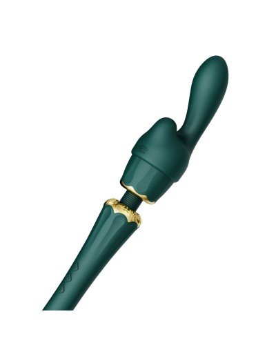 Вібромасажер з насадками Zalo — Kyro Wand Turquoise Green