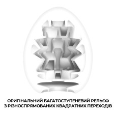 Мастурбатор-яйцо Tenga Egg Boxy с геометрическим рельефом