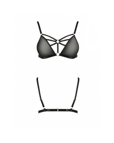 Бюстгальтер-стрепы Meggy Bra black XXL/XXXL — Passion Exclusive