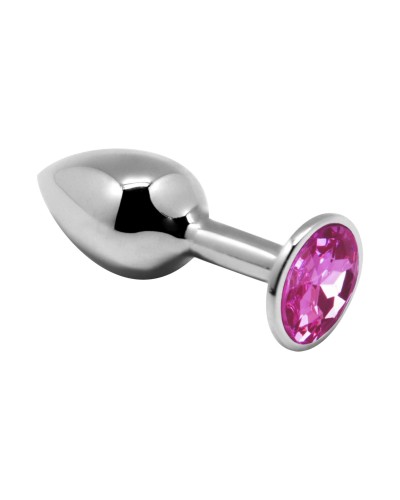 Металева анальна пробка з кристалом Alive Mini Metal Butt Plug Pink L