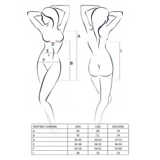 (SALE) Сорочка приталенная с чашечками WHITNEY CHEMISE black XXL/XXXL - Passion, трусики