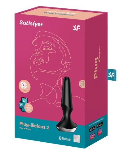 Анальна смарт-вібропробка Satisfyer Plug-ilicious 2 Black