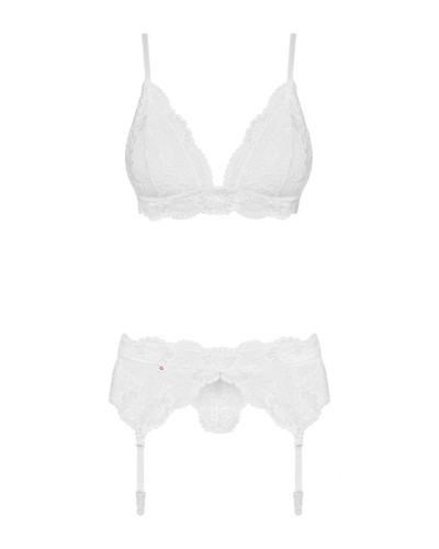 Obsessive 810-SEG-2 3 pcs set white S/M