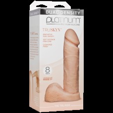 Фалоімітатор Doc Johnson Platinum TRUSKYN - The Tru Ride 8 Inch, діаметр 4,8 см, двошаровий силікон