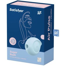 Вакуумный клиторальный стимулятор с вибрацией Satisfyer Sugar Rush Blue (мятая упаковка)