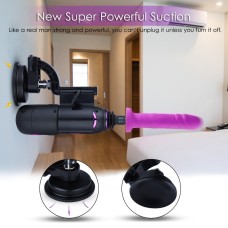 Високомобільна смарт секс-машина Hismith Pro Travel APP з фалоімітатором, дві присоски, пульт ДК