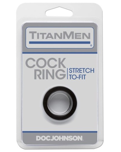 Ерекційне кільце Doc Johnson Titanmen Tools - Cock Ring - Black