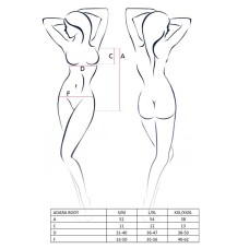 Боди монокини ADARA BODY red S/M - Passion