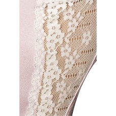 (SALE) Корсет с пажами SHANTI CORSET pink L/XL - Passion Exclusive, трусики, оборочка