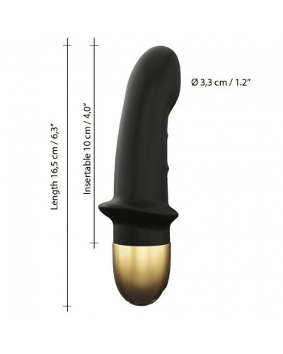 Вібратор Dorcel Mini Lover Black 2.0 перезаряджається, для точки G і масажу простати