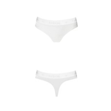 Трусики-бразиліана з бавовни Passion PS005 PANTIES white, size L