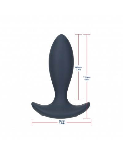  Анальная пробка с пульсацией Lux Active – Throb – 4.5" Anal Pulsating Massager, пульт ДУ